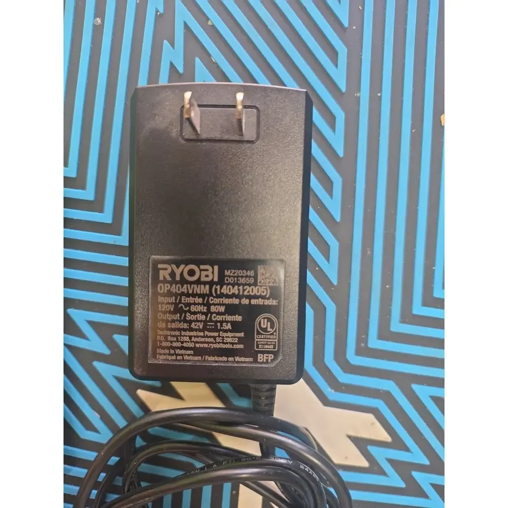 Ryobi 0P404VNM 40V Li-Ion Battery Charger Only Tested Working